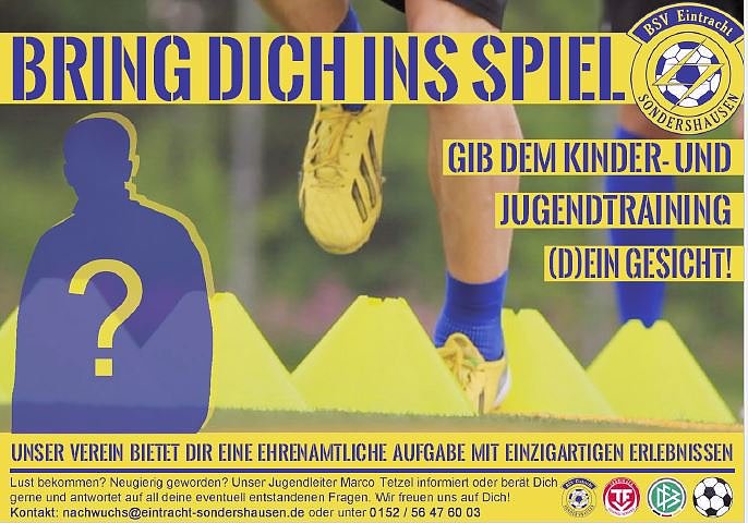 Gib dem Nachwuchs (D)ein Gesicht (Foto: Eintracht Sondershausen)
