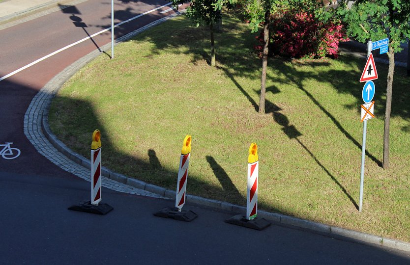 Wezel-Stra&szlig;e gesperrt (Foto: Karl-Heinz Herrmann)