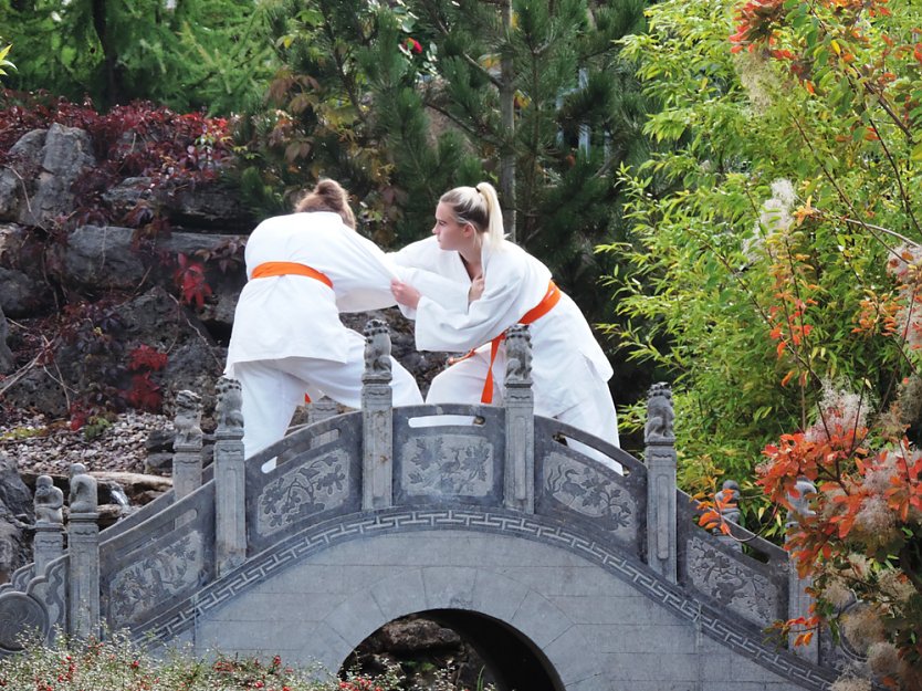 Vereinsfoto im Chinesischen Garten (Foto: Kampfkunstverein)