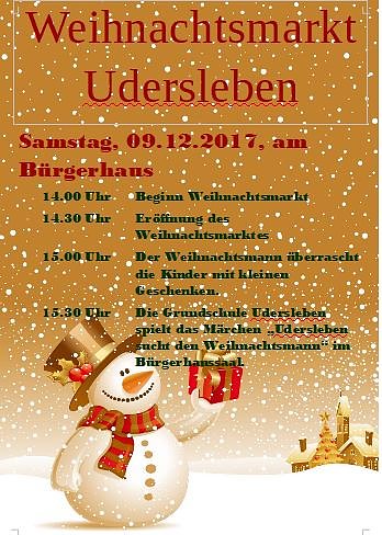 Weihnachtsmarkt in Udersleben (Foto: privat)