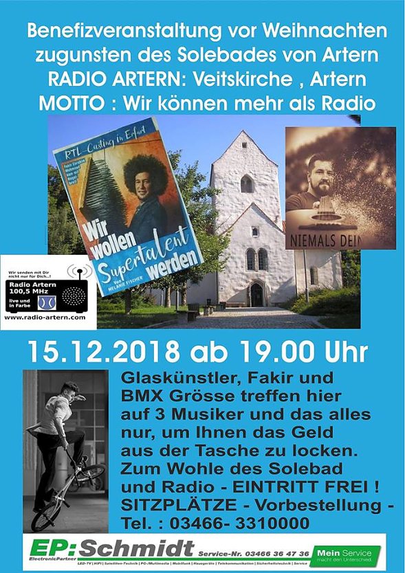 BENEFIZ - Veranstaltung in Artern (Foto: Radio Artern)
