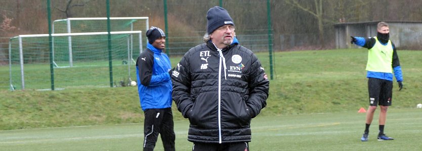 Heiko Scholz heute beim ersten Training im AKS (Foto: nnz)