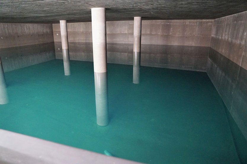 Blick in die Wasserkammer (Foto: Wasserverband Nordhausen/Susanne Schedwill) Blick in die Wasserkammer (Foto: Wasserverband Nordhausen/Susanne Schedwill)