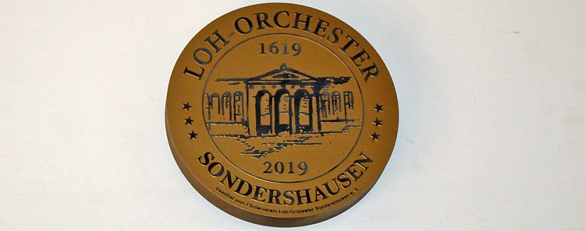 Medaille an ihrem endg&uuml;ltigen Platz (Foto: Karl-Heinz Herrmann)