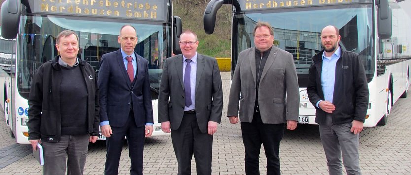 Neue Busse (Foto: Franziska Bernsdorf (Stadtwerke Nordhausen))