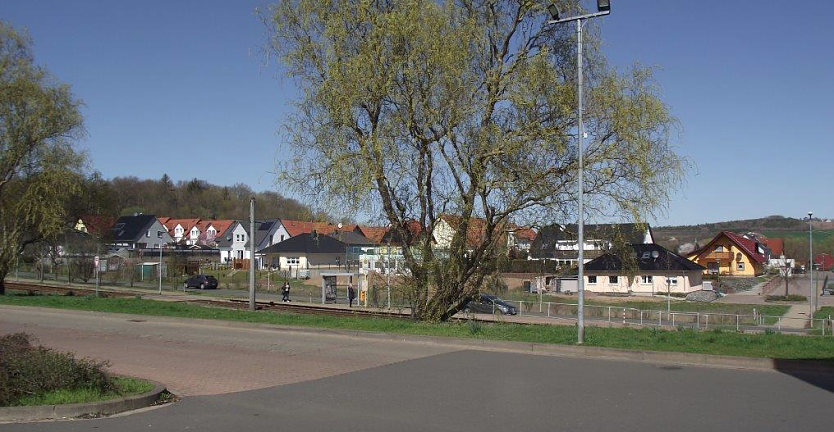 Wo sich ehemals Hopfenfelder befanden, erstreckt sich heute das Wohngebiet Nordhausen-Ost mit zahlreichen Eigenheimen (Foto: Kurt Frank)
