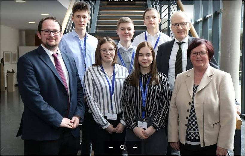 Zu Besuch im Landtag (Foto: Privat)