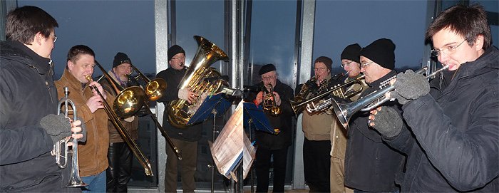 Turmblasen mit Posuanenchor Sondershausen (Foto: Karl-Heinz Herrmann)