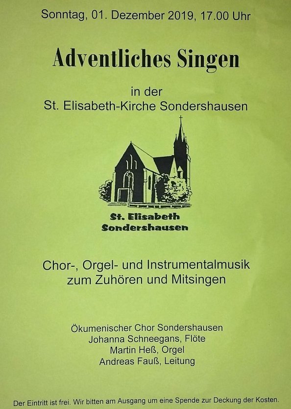 Adventliches Singen (Foto: Andreas Fauß) Adventliches Singen (Foto: Andreas Fauß)