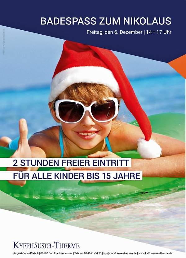 Badespaß zum Nikolaus (Foto: Stadtmarketing Bad Frankenhausen) Badespaß zum Nikolaus (Foto: Stadtmarketing Bad Frankenhausen)
