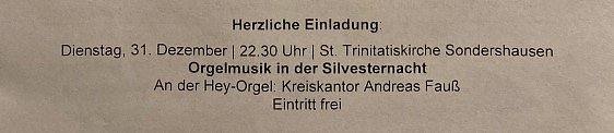 Adventliches Singen in Sondershausen (Foto: privat)