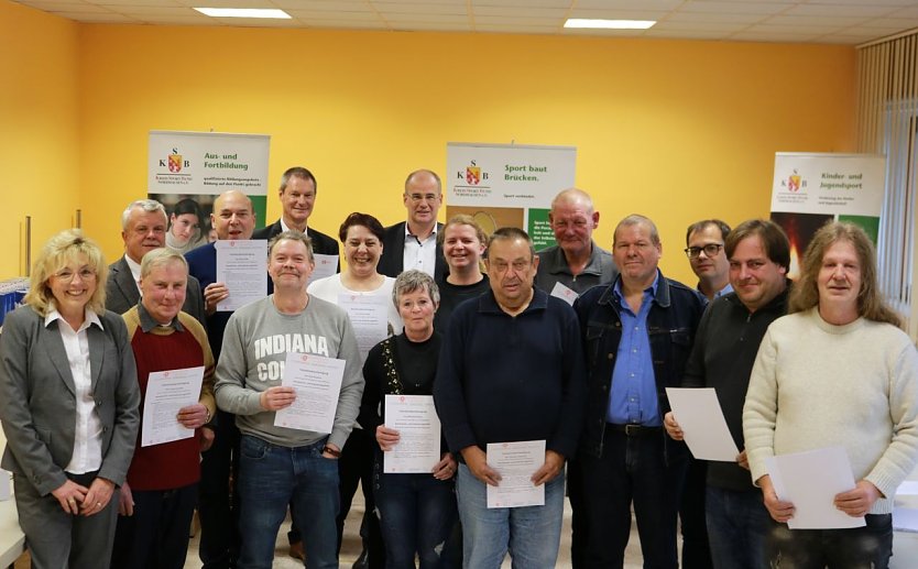 Die Teilnehmer beim Kreissportbund (Foto: Pressestelle Landratsamt Nordhausen)
