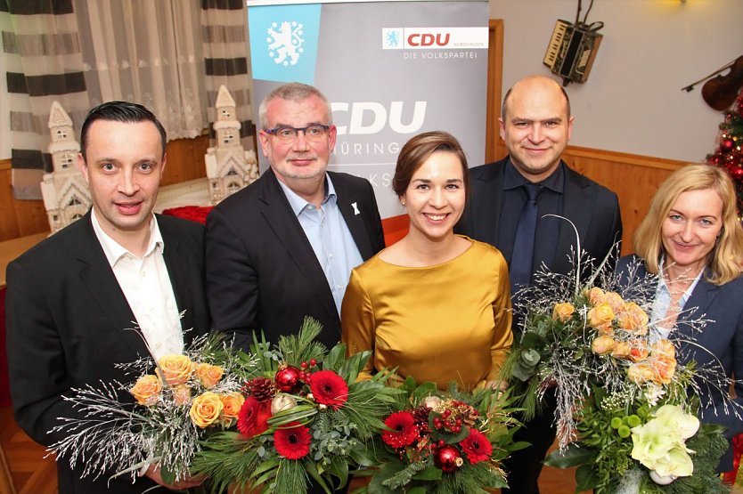 Das Pr&auml;sidium des neuen Kreisvorstands. (Foto: CDU Kreisverband Nordhausen)