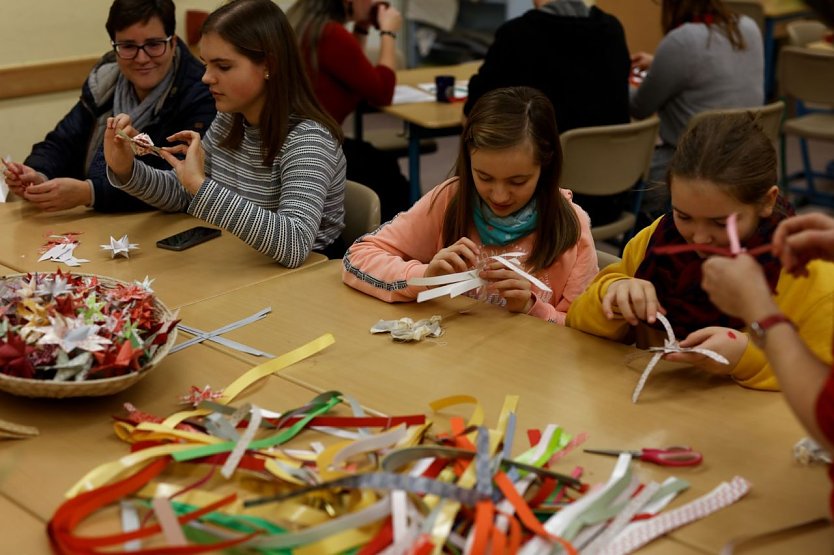 Nat&uuml;rlich durfte auch gebastelt werden (Foto: Heike Roeder)