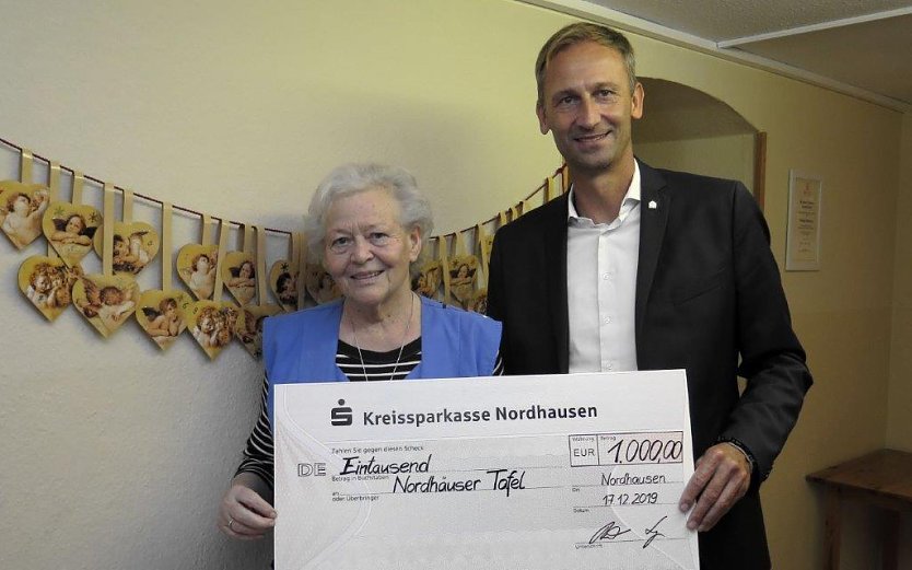  Im Gespr&auml;ch mit dem WBG-Vorstand berichtete die Tafel-Chefin Helga Rathnau au&szlig;erdem von den personellen Problemen des Vereins, die sich wohl auch im kommenden Jahr nicht wesentlich abschw&auml;chen werden (Foto: WBG S&uuml;dharz)