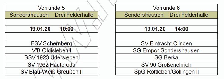 Hallenkreismeisterschaften Senioren 2019/2020 (Foto: NTKFA)