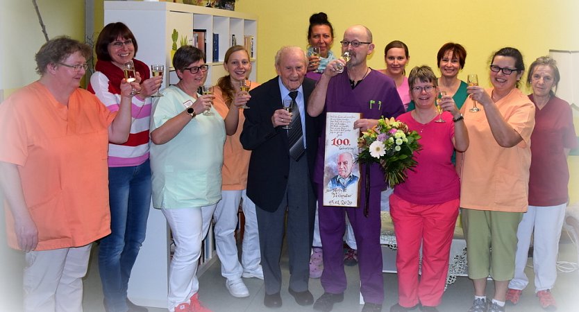 Geburtstag Herbert verkokter (Foto: DRK-Pflegeheim Nordhausen-Nord)