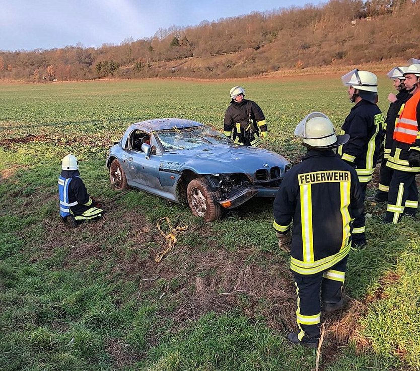 Heftiger Unfall (Foto: Feuerwehr Berka/Silvio Dietzel)