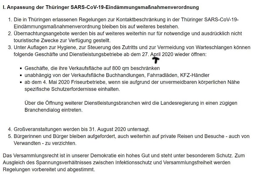 Erleichterte &Ouml;ffnung von Gesch&auml;ften? April, April in Th&uuml;ringen (Foto: Karl-Heinz Herrmann)