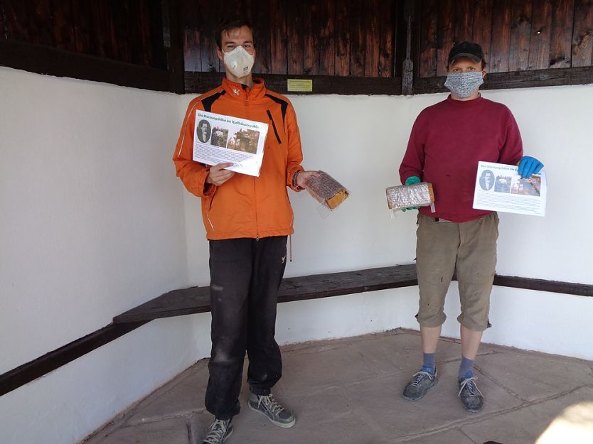 Renovierungsarbeiten an der Schutzh&uuml;tte Hornungsh&ouml;he (Foto: Peter Ke&szlig;ler)