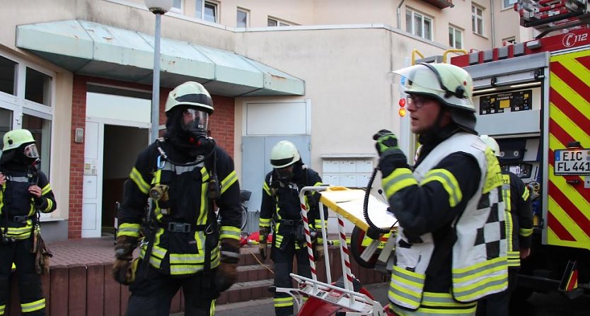 Brand in Heiligenstadt (Foto: Feuerwehr Heiligenstadt)