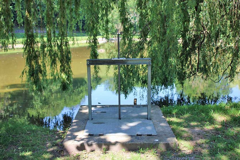 Kleine Sanierung des Parkteichs abgeschlossen (Foto: Karl-Heinz Herrmann)