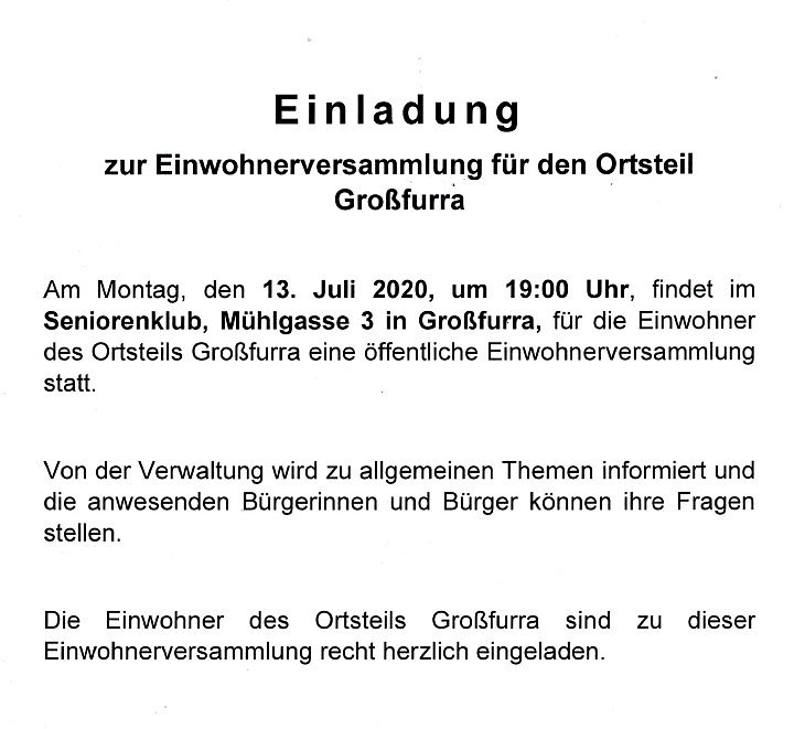 Einwohnerversammlung und Stadtratssitzung (Foto: Stadt Sondershausen)