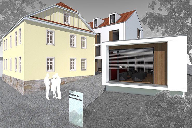 Projekt G&auml;stehaus Landesmusikakademie (Foto: Sondersh&auml;user Architektur- und Ingenieurb&uuml;ros AIG)