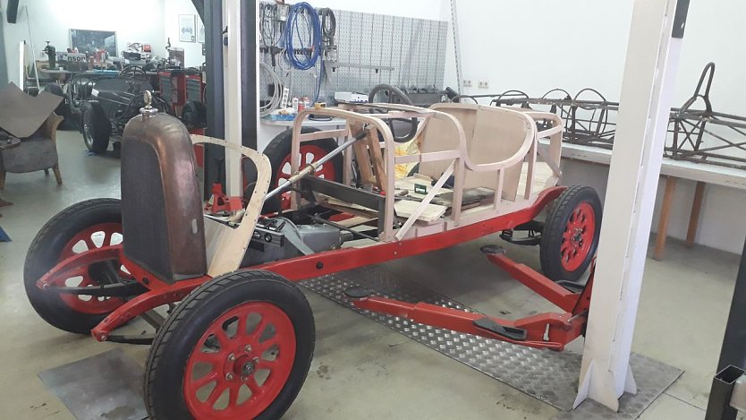 Ein Fiat aus dem Jahr 1926 in der Rennwagen-Ausf&uuml;hrung. (Foto: Hubert Rein)