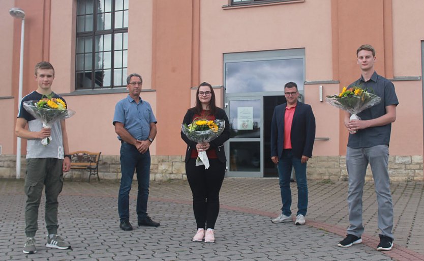 Gute STARTENERGIE am 1. Ausbildungstag (Foto: Stadtwerke Sondershausen) Gute STARTENERGIE am 1. Ausbildungstag (Foto: Stadtwerke Sondershausen)