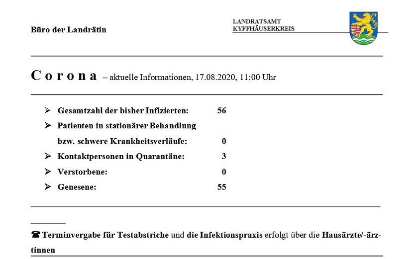 Freistaat &uuml;bernimmt Kosten f&uuml;r Corona-Tests f&uuml;r Lehrer in Th&uuml;ringen (Foto: Landratsamt Kyffh&auml;userkreis)