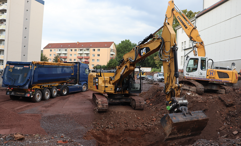 Bauarbeiten am Nordh&auml;user Theater (Foto: Stadtverwaltung Nordhausen)