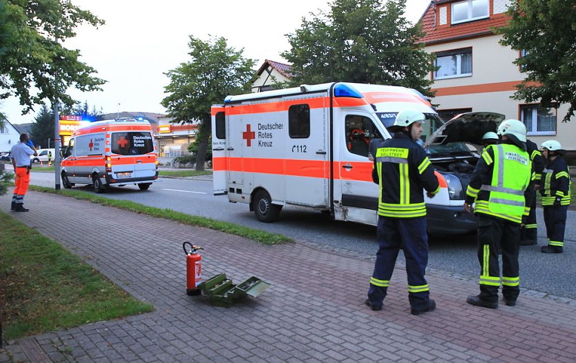 Unfall in Sollstedt (Foto: S.Dietzel)