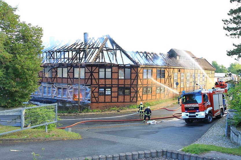 Geb&auml;udebrand in Bleicherode (Foto: S. Dietzel)