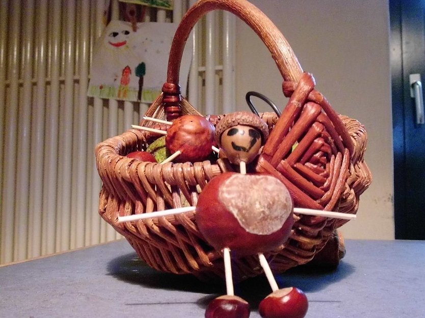 Kastanienfigur (Foto: F.Tuschy)