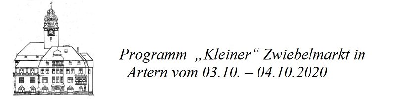 Programm  Kleiner Zwiebelmarkt Artern (Foto: Stadt Artern)