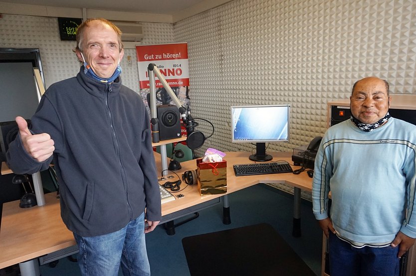 Matthias und Andrè von SchrägSTRICH (Foto: Radio Enno) Matthias und Andrè von SchrägSTRICH (Foto: Radio Enno)