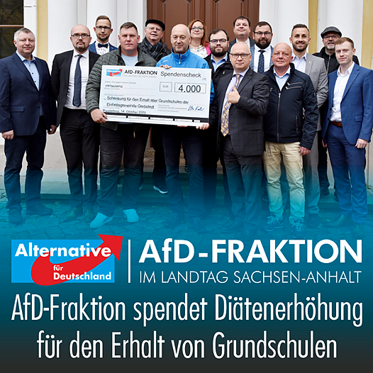 AfD-Fraktion überreicht Schenkung (Foto: AFD) AfD-Fraktion überreicht Schenkung (Foto: AFD)