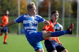 Marco Ostmann, der Torsch&uuml;tze zum 0:1 in Aktion (Foto: M.Liedke)
