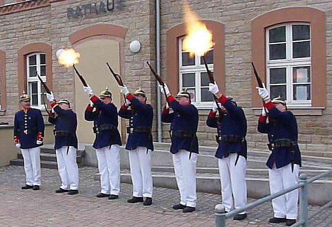 Bottendorfer Sch&uuml;tzen (Foto: Karl-Heinz Herrmann)