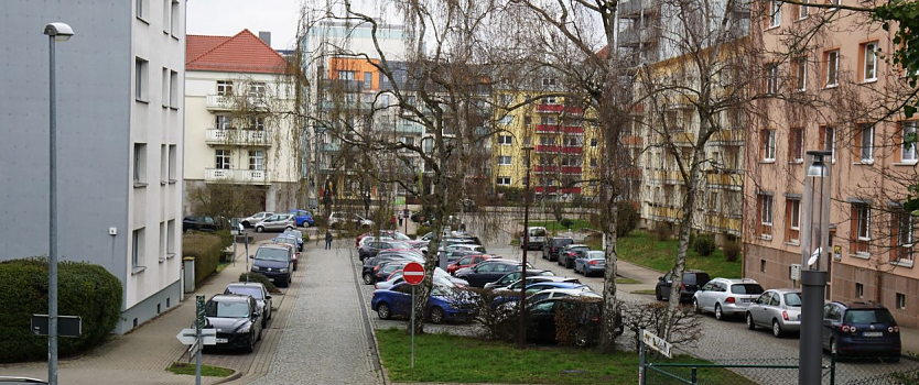 Parkpl&auml;tze am Nordh&auml;user Kino (Foto: SWG/Susanne Schedwill)