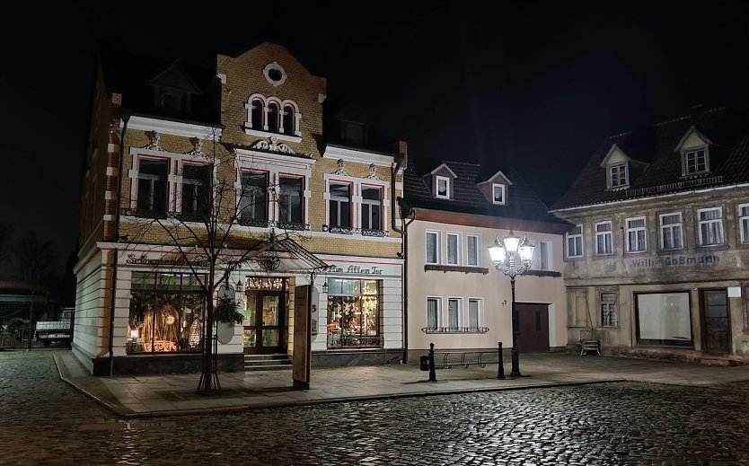 Nordh&auml;user Altstadt bei Nacht (Foto: P.Blei)