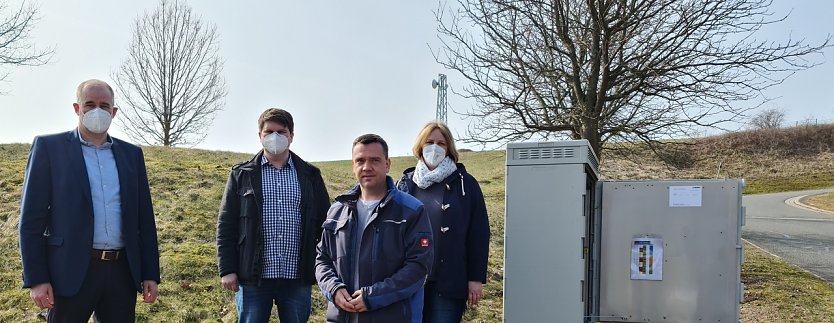 Von links: Matthias Jendricke, Riccardo Ro&szlig;mell, Thomas Schuller und Susann J&auml;ger (Foto: nnz)