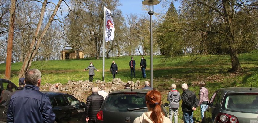 Die BUGA-Er&ouml;ffnung fand im Park Hohenrode heute im kleinen Kreis statt (Foto: agl)