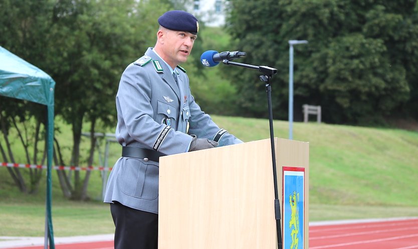 Bataillonskommandeur Faul (Foto: Bundeswehr Sondershausen) Bataillonskommandeur Faul (Foto: Bundeswehr Sondershausen)