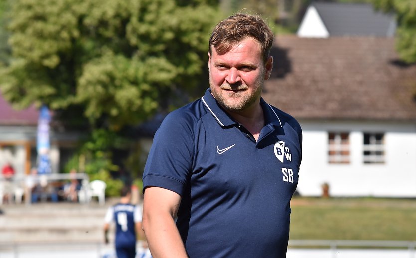Blau-Weiß-Coach Silvio Beer zwischen Freunde und Frust (Foto: S.Beer) Blau-Weiß-Coach Silvio Beer zwischen Freunde und Frust (Foto: S.Beer)