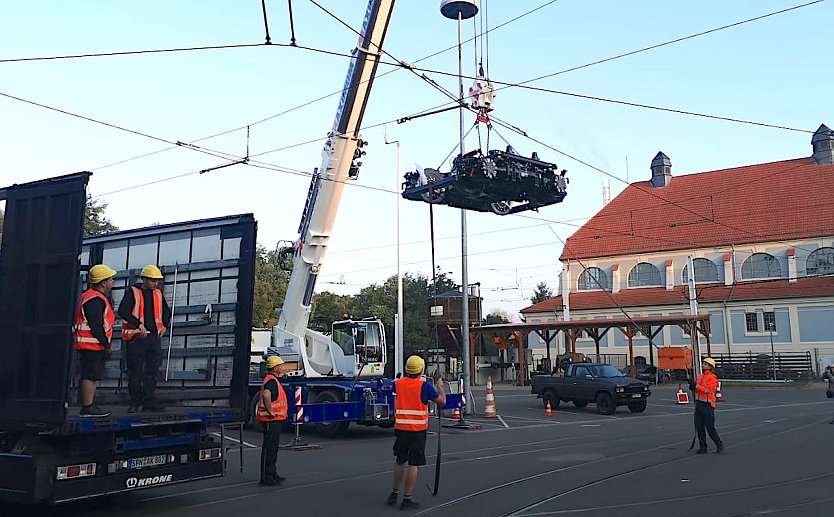 Die Fahrwerke sind zur&uuml;ck (Foto: Stefan L&auml;nger (Verkehrsbetriebe Nordhausen))