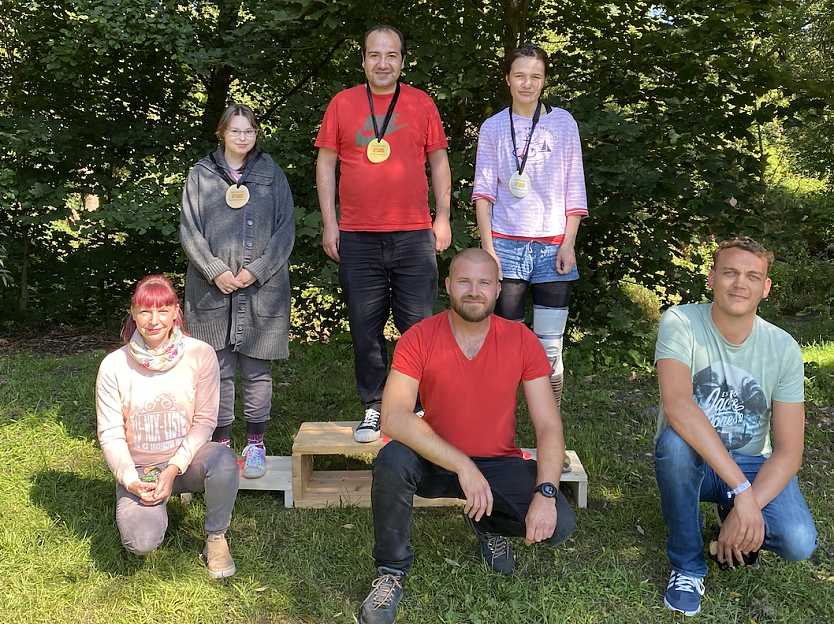 Medaillen gab es beim ersten Sportfest des Horizonts in Ellrich f&uuml;r alle Athleten (Foto: Horizont e.V.)