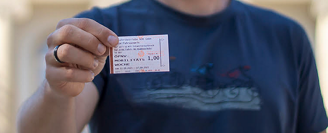 Das Sonderticket f&uuml;r Bus und Bahn gibt es in Nordhausen aktuell f&uuml;r einen Euro (Foto: Pressestelle Landratsamt Nordhausen)
