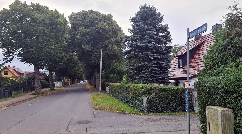 Soll Umleitungsstrecke werden - die Hesser&ouml;der Landstra&szlig;e in Nordhausen (Foto: nnz)